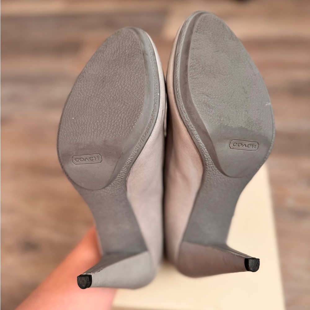 COACH Annika Soft Leather Bootie Heels - Picture 5 of 14